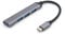 USB Hub 3.0 | 4-Port Ultra Slim Data Hub Splitter Extension Hub | Dock Adapter for Keyboard Mouse Flash Drive Printer | Multi USB Cable Lead USB Switch (Type C Grey)