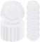 50 Pcs White Charger Plates Bulk, 13 Reef Plate Chargers for Dinner Plates, Plastic Floral Decorative Plates for Table Setting, Round Table Chargers for Wedding, Christmas, Party, Event, Decoration