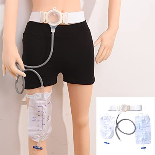 Stoma-Drainage-Beutel, Stomabeutel, zweiteilige einseitige Stomatasche, Stoma-Pflege-Silikonbeutel, Anti-Reverse-Flow-elastisches Design for Körperpflegebeutel (35 mm)