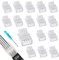 Techchii 16 Stück LED Strip Verbinder 4 Polig 8mm LED Streifen Verbinder 4Pin LED Strip Connector Lötfrei Streifenverbinder Zubehör für SMD 5050/3528 LED Streifen
