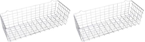 Metaltex 361700 Allzweckkorb, Weiß, 12 x 33 x 9 cm (Packung mit 2)