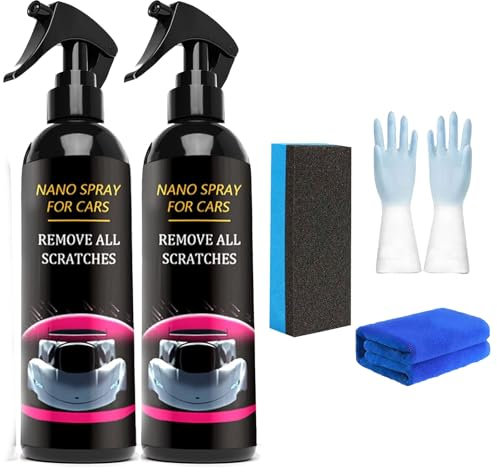Auto Spray Kratzer Entfernen, Auto-Kratzer-Reparatur-Spray-Kit Mit Wisch & Schwamm (2)