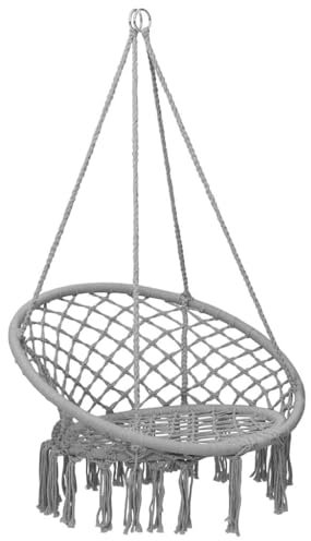 Home & Garden-Hammock Swing Chair 80 cm Grey-Furniture Choice