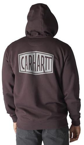 Carhartt Herren Loose Fit Midweight Logo Sleeve Graphic Sweatshirt, Dark Sepia, S EU