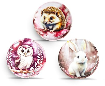 Belmil Patches mit Klettverschluss Set 3-teilig- kompatibel mit Schulranzen Comfy/Smarty (Forest Animal 2)