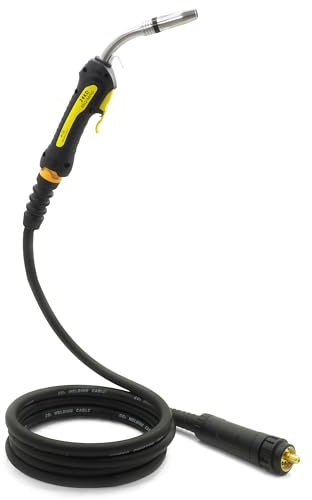 BestSchweissen.de Torcia per saldatura MB-24 TW-24 AK-24 MIG/MAG - 4 m o 5 m attacco Euro: pacchetto di tubi professionali con raffreddamento a gas di protezione, durevole ed ergonomico (5 m)
