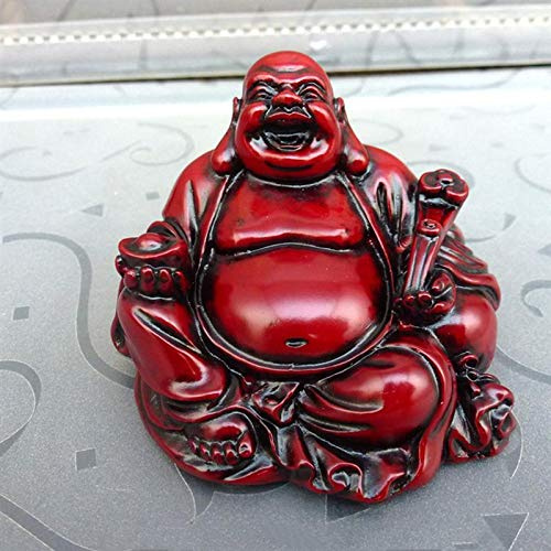 CNCNSH Statues Resin Laughing Buddha Maitreya Happy Maitreya Buddha Statue Sculptures Buddha Statue Fengshui Figurine Craft Ornament Home Decor