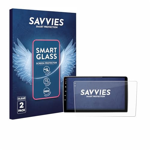 savvies 2 Unidades Protector Pantalla Cristal para Junsun V1 pro 9 9H Película, Lámina de Vidrio, Transparente, Screen Protector