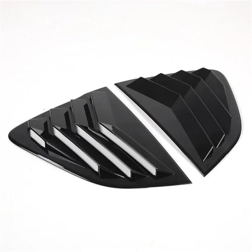 Heckscheibe Spoiler Wing Für Mazda Für MX-5 Für Miata Für ND (Hard Top Spec) 2016-2024 Dekorative Trim Hinten Fenster Dreieck Shutter Louvre Abdeckung(Black)