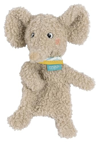 Fehn Knister-Elefant Erik – Activity-Rascheltier zum Greifen & Lauschen | Fördert Sinne und Motorik – zum Geräusche erzeugen und Spielen – für Babys und Kleinkinder ab Geburt