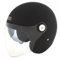 CRUIZER - Casco jet omologato colore nero opaco uomo donna,con doppia visiera antigraffio ed interni anallergici compeltamente sfoderabili(XL)