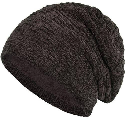 Compagno Gefütterte Mütze Herren Damen Wintermütze Beanie Strickmütze Winter Weihnachten Haube Hat Cap Männer Frauen