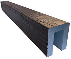 Vigas Decormágina imitación Madera (Nogal Oscuro) de poliestireno extruido a Medida (8 x 12 x 8 x 260 de Largo)