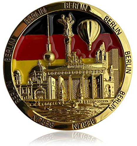 Metall-Magnet Berlin | typisches Hauptstadt Souvenir | Kühlschrankmagnet | Designed in Germany