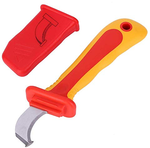 Fafeicy 1000V 210mm Isolierung Elektriker Messer, Antimagnetisches Schnellband Kabel Abisolierschneider, für die Installation von Instrumenten und Stromkreisunterbrechungen verwendet