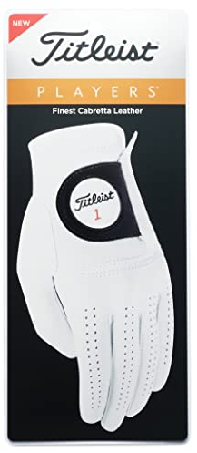 Titleist Players Herren-Handschuhe, Weiß, Linke Hand/M