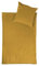 jilda-tex Bio-Bettwäsche Stone-Washed Renforce Lissabon 100% Bio-Baumwolle Knitterlook Stehsaum Bügelfrei Uni Leinen-Optik Bügelfrei Made in Green (Senfgelb, 200 x 200 cm)