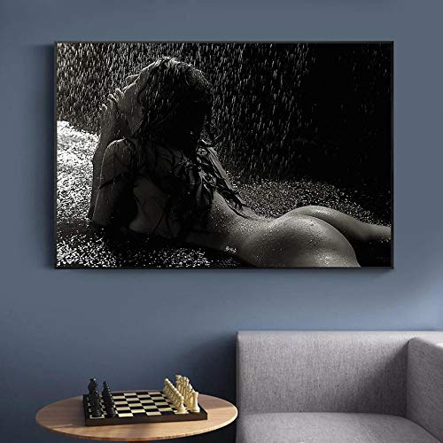 Malen Nach Zahlen Malen Für Erwachsene Nackte Sexy Frau Im Regen Leinwand Art Kit Diy Ölgemälde Für Anfänger