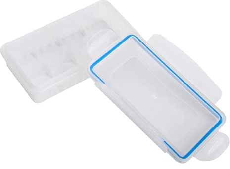 BOLORAMO Boîte de Rangement de Batterie, Finition soignée 18650 Boîte de Batterie 2PCS Léger et Portable ABS de Haute qualité étanche pour Le Magasin 2pcs 18650 Batteries