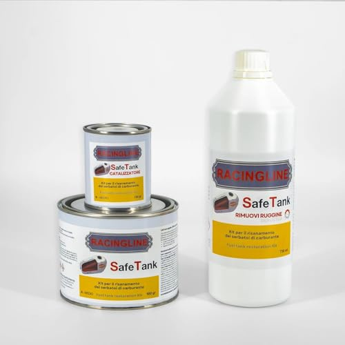 SAFETANK TRATTAMENTO BONIFICA RISANAMENTO RIPARA SERBATOI MOTO AUTO KIT COMPLETO compatibile con PIAGGIO VESPA LAMBRETTA (MEDIUM)
