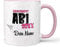 Sunnywall® Tasse Abi-Tasse Abi 20XX - Wähle dein Jahr und Namen zum erfolgreichen Abitur inkl. Geschenkkarte Rosa - Pink