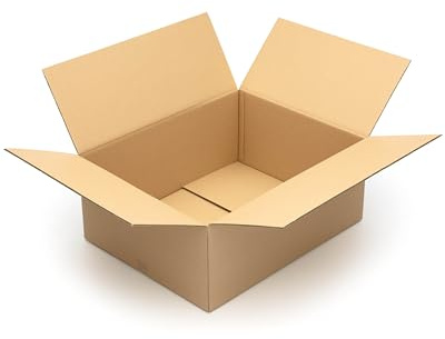 KK Verpackungen Versandkartons 750 x 600 x 300 mm Braun 2-wellig (Außenmaß 764 x 614 x 322 mm) | 5 Stück, Faltkartons Kartons für Versand als Hermes Paketklasse L DPD GLS Paketklasse XL (KK199)