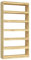 vidaXL Massivholz Kiefer Bücherregal Raumteiler Standregal Aktenregal Raumtrenner Regal Wandregal Büroregal Mehrzweckregal 100x30x200cm