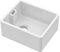 nuie BE11018 Fireclay Kitchen Single Bowl Belfast Sink with Overflow, 460 x 380 x 205mm, White