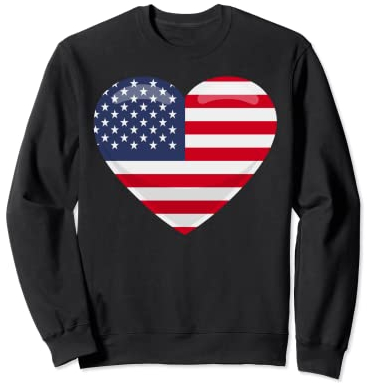 USA patriotische amerikanische Flagge Herren Damen Kinder Jungen Mädchen USA Sweatshirt