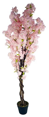 Leaf Design UK Arbre Artificiel réaliste Rose 150 cm