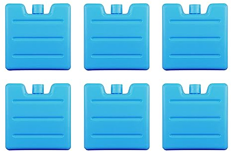 VonBueren Mini Kühlakkus für Kühltasche und Kühlbox, je Kühlakku 75 g | Kühlakkus klein, Kühlakku klein, 7,5 x 7,1 x 1,7 cm, kompakte Kühlelemente für Kühltasche und Kühlbox, auch als Ice Packs