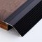 KADEUX Bodenübergangsstreifen Für Unebene Böden, Aluminium Türleiste Abschlussprofil, 6mm-20mm Höhenunterschied, Türschwelle Ausgleichsprofil, (Color : Matte Black)