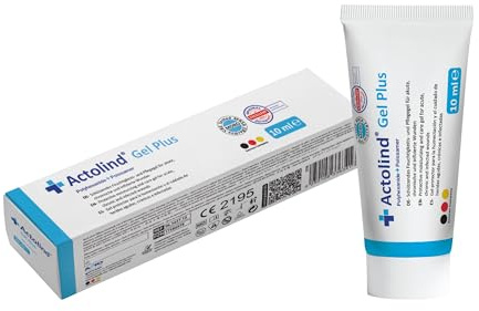Actolind Gel Plus 10 ml - Antiseptic and moisturizing Wound Gel for The Care of Acute, Chronic, and Infected Wounds. CE III, MPG, PHMB.