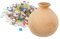 Operitacx 1 Satz Vase Selber Machen Vase Mit Blumenhalter Holzvase Basteln Materialset Für Mosaikvasen Mosaik Blumentopf Bemalbare Vase Mosaik Pflanzer Saftige Schale Hölzern Keramik Kind