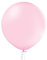 Luftballon XL 60 cm Latex Pastell Chrom Metallic Riesen Ballon Geburtstag Deko Party Bio Latex, Farbe:Pink