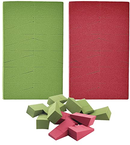 48 Pcs Éponge Maquillage, Eponge Triangle Maquillage à Fond De Teint, Crèmes, Poudres Liquides, Beauty Blender Maquillage Professionnel, Accessoires De Maquillage Et Outils Pour Femme (Vert-rouge)