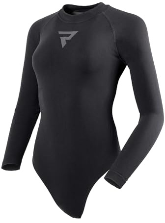 REBELHORN Freeze II Lady Body thermique à manches longues pour femme Refroidissement Absorption d'humidité Zones de compression Vêtements de moto thermiques