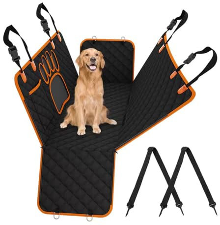 BYYNLS Housse de siège de Voiture pour Chien,pour AAA.Hamac Chien avec fenêtre en Maille Patte de Chat et Poche de Rangement