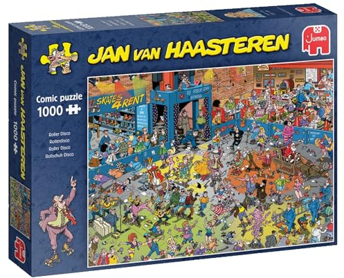 Jumbo Spiele 1119801837 Jan Van Haasteren Roller Disco 1000 Teile Puzzle