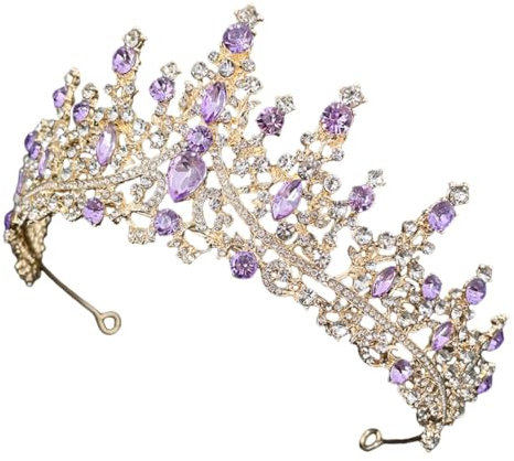 Rhinestone Tiara Crown for Bridal and Girls Elegant Headband for Weddings Birthdays and Parties Stunning Hair Accessory with Dazzling Luster