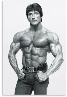 KPOKAHT Frank Zane Mr. Olympia Bodybuilding-Poster, Gemälde, Leinwand, Wandkunst, Wohnzimmer-Poster, Gemälde, 60 x 90 cm