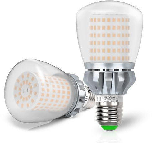 JIUYUAN LED E27 Lampe, 3760LM, Ersetzt 250 Watt, warmweißem Licht 3000K 27W LED Glühbirne E27 LED energiesparende Lampe mit langer Nutzlebensdauer, nicht dimmbar, 2 Stück