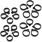 jojofuny 20st Silikon-aufhängering Schwarz 16mm 20mm Hardware Lanyard Einziehbar Schlüsselanhänger Zum Basteln Schlüsselanhängerringe Schlüsselringe Für Schlüsselanhänger Kieselgel Black