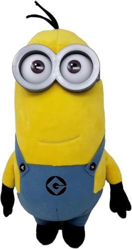 Play by Play Minions Rise of Gru Minions Plüschtier Premium Kuscheltier Neu Auswahl Bob, Otto, Kevin, Stuart, Dave mit PVC Augen Original Lizenz (Kevin 33cm)