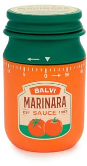 balvi Timer Marinara Rot Farbe Retro-Design Einer Marinara-Soße-Flasche Plastik