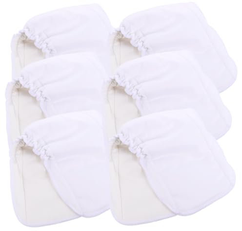 ERINGOGO 6 Pièces Lot De Inserts Pour Couches Lavables Fibre Végétale Protections Urinoir Doublures Réutilisables