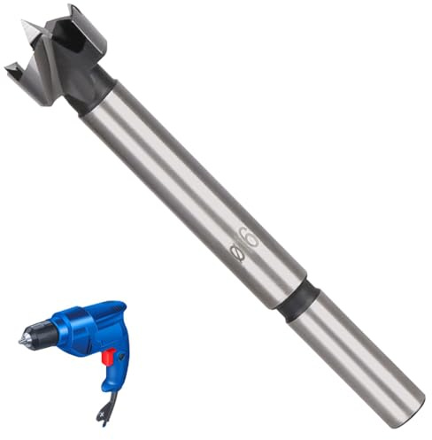 LNJBABAO 16mm Forstner Drill Bit Forstner Bit Wood Drill Bits for Holes Hinge Cutter for Woodworking (Ø6mm, length 95mm, Round Shank) (16mm)
