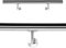 Handlaufset Wandhalter Handlauf 90cm Halter Treppe Haltegriff Edelstahl V2A