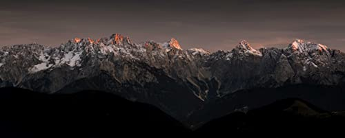 HANSEPUZZLE 31306 - Alpen Panorama-Puzzle 2000 Teile | Natur Mit Hochwertiger Aufbewahrung: Kartonbox Und Wieder Verschließbarem Beutel | Maße: 116,6 x 46,7 cm