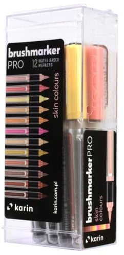 KARIN Brushmarker PRO Skin Colours set, 12 Farben